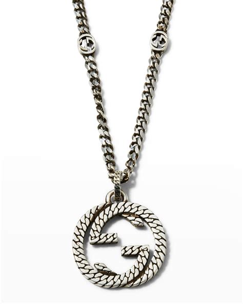 gucci pendant chain|Gucci pendant necklace.